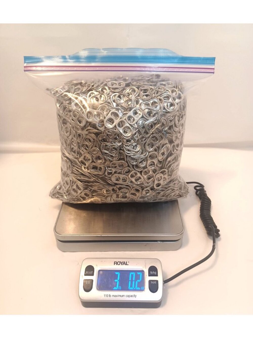 3 Pounds Aluminum Pop Tabs Pop Tops Soda Beer Can Tabs Lot for Crafts & Charity
